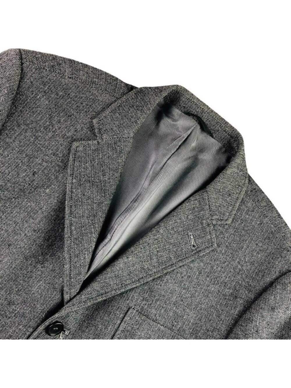 Daniele Alessandrini Men’s 2-Button Blazer Jacket Herringbone • US 38R | 48 EU